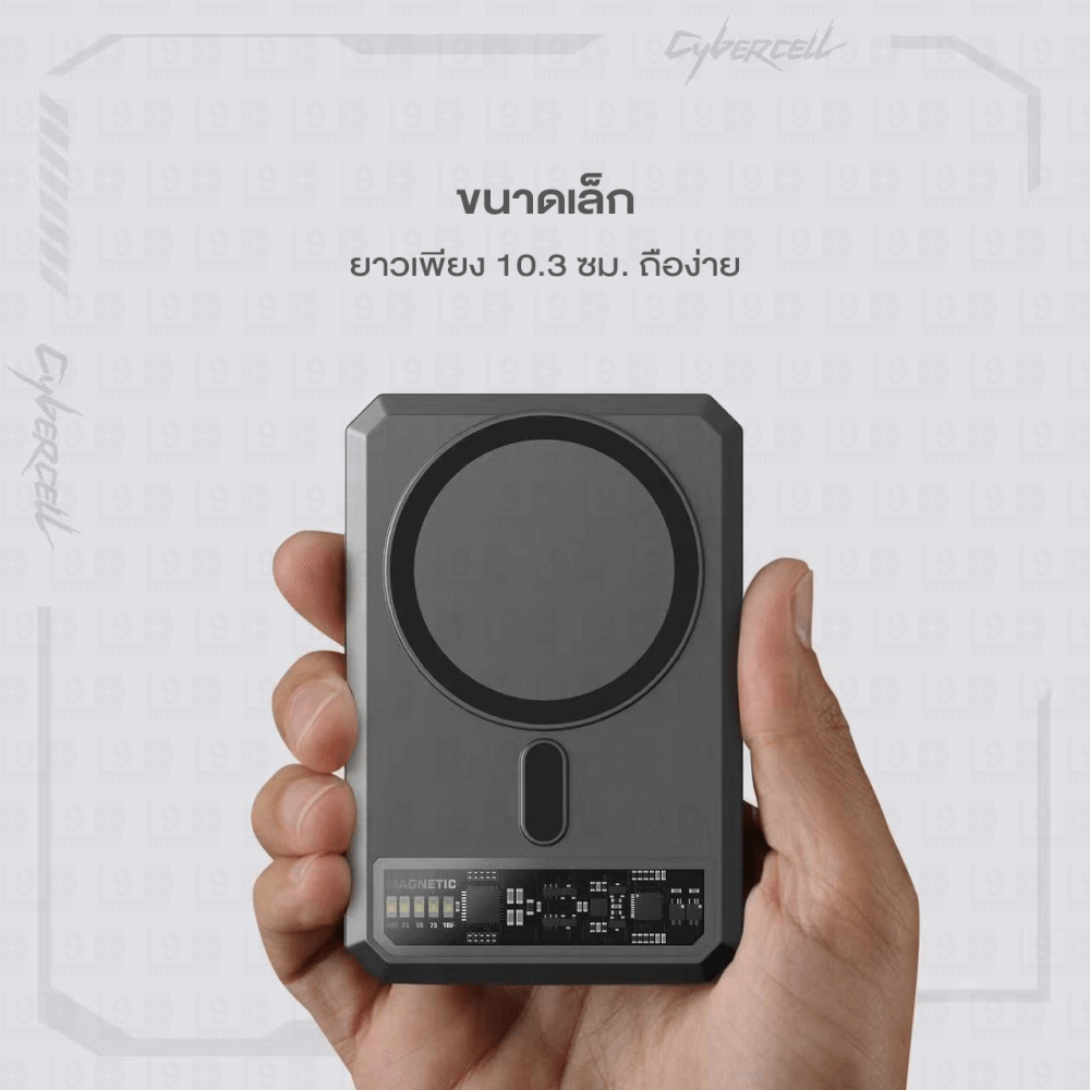 แบตสำรอง ORSEN BY ELOOP EW54 สีเทา 10000MAH FAST CHARGER PD20W ของแท้ QI2 MAGNETIC ที่ชาร์จไร้สาย WIRELESS POWER BANK_3